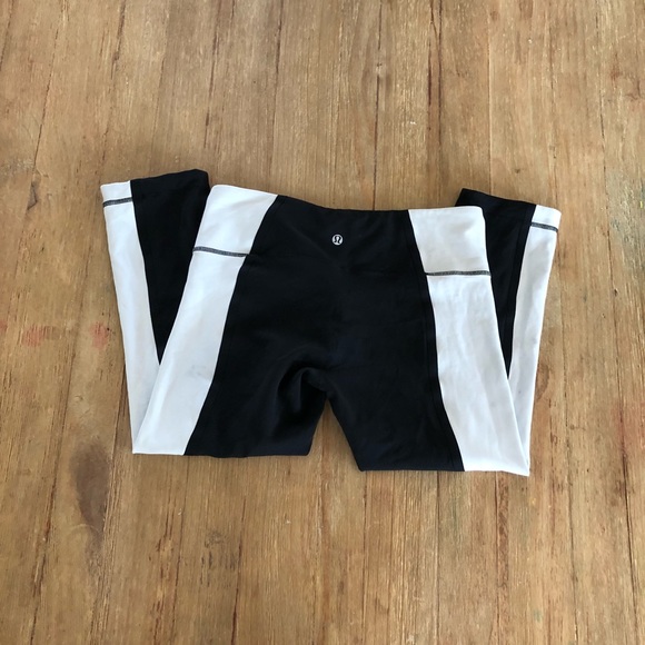 Lululemon Wunder Under Crop Bonded Stripe - Picture 3 of 8